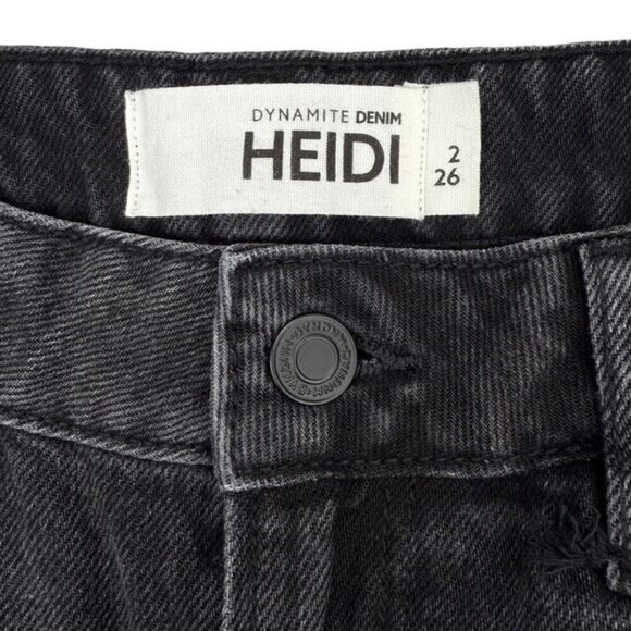 NWT DYNAMITE Heidi A-Line Denim Shorts Size 26 Void - Picture 4 of 6